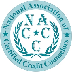 Logo for the National Association of Certified Credit Counselors also known as NACCC